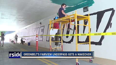 Greenbelt's Fairview Ave underpass gets a vibrant makeover