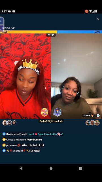 MADAMELO GAGGING THE GIRLS. SHOWING PPL WATCHING KERRY