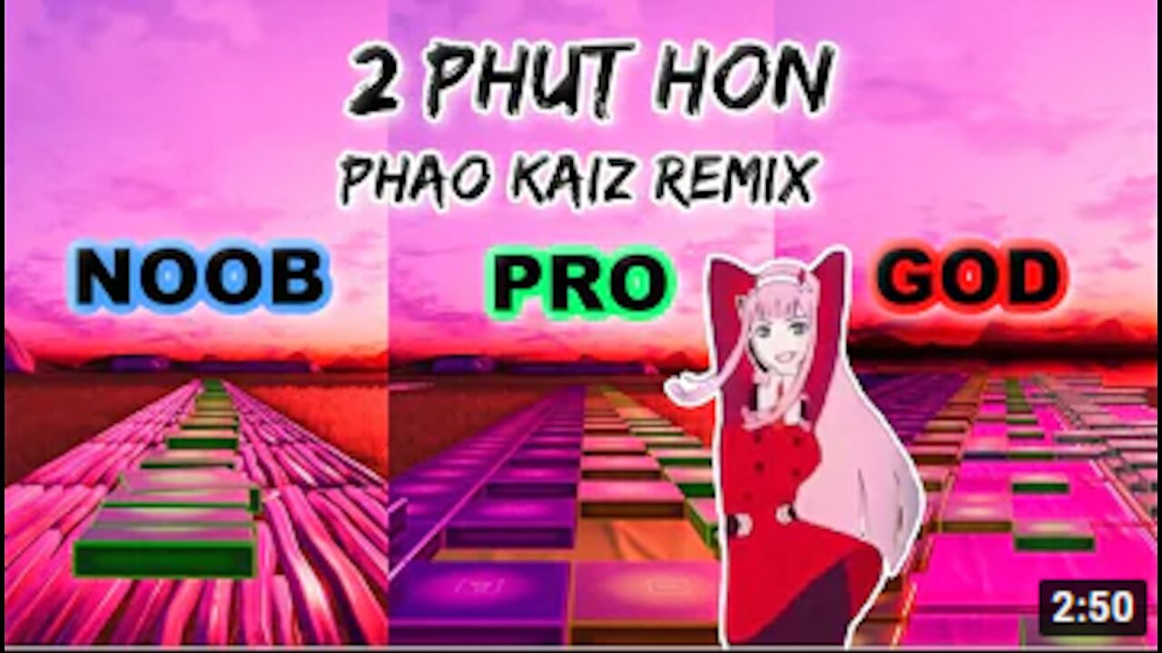 Phao - 2 Phut Hon KAIZ Remix Zero Two - Noob vs Pro vs God (Fortnite Music Blocks) with map code!