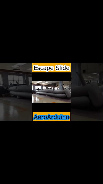 Watch How Escape Slide Shoot in Workshop #Aviaiton #Fly #AeroArduino