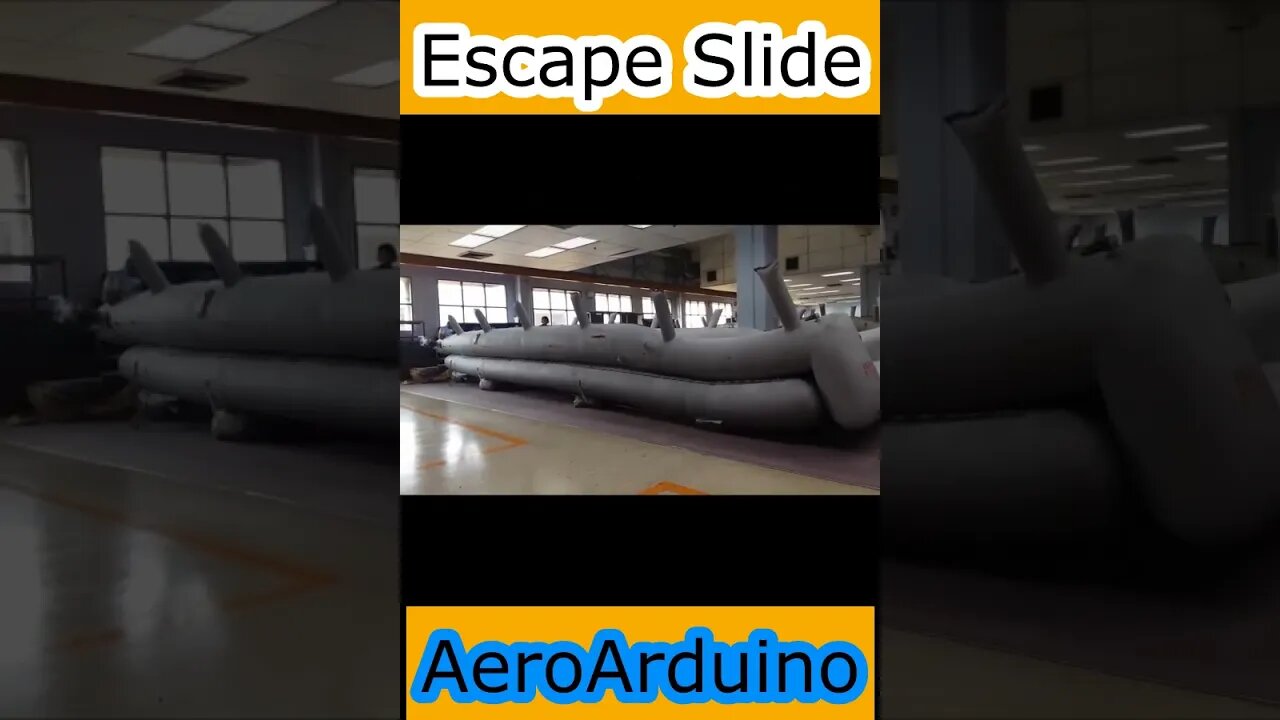 Watch How Escape Slide Shoot in Workshop #Aviaiton #Fly #AeroArduino