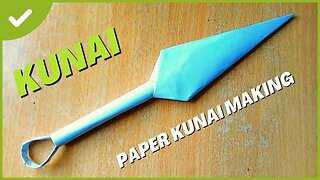 How to Make a Paper Kunai Easy