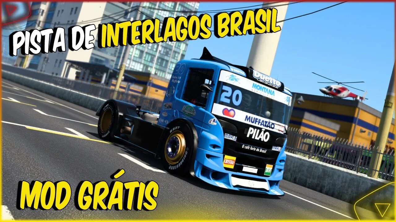 SAIU PISTA INTERLAGOS EM ESCALA REAL PARA EURO TRUCK SIMULATOR 2 1.47