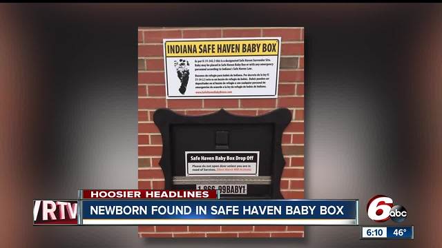 Newborn left in 'baby box' at Indiana fire station