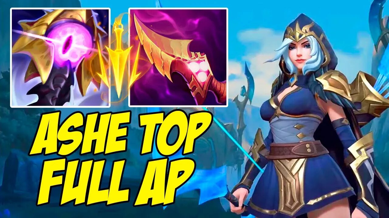 ASHE TOP FULL AP É REAL - MORDEKAISER FOI CAITADINHO