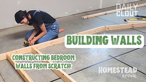 "How To Construct Bedroom Walls From Scratch!"