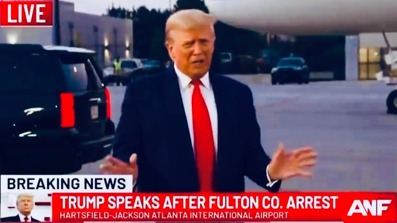 Trump Speaks after leaving Fulton County Jail…