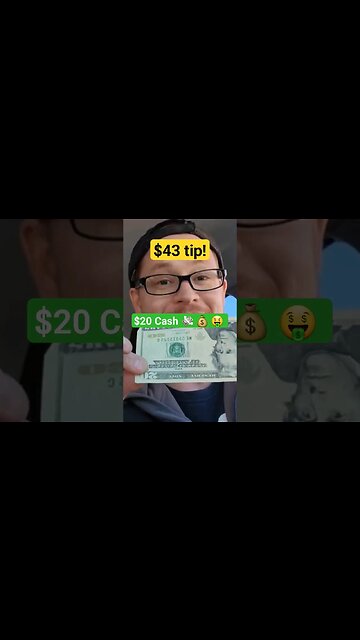 $20 cash tip $43 in one delivery #doordash #shorts