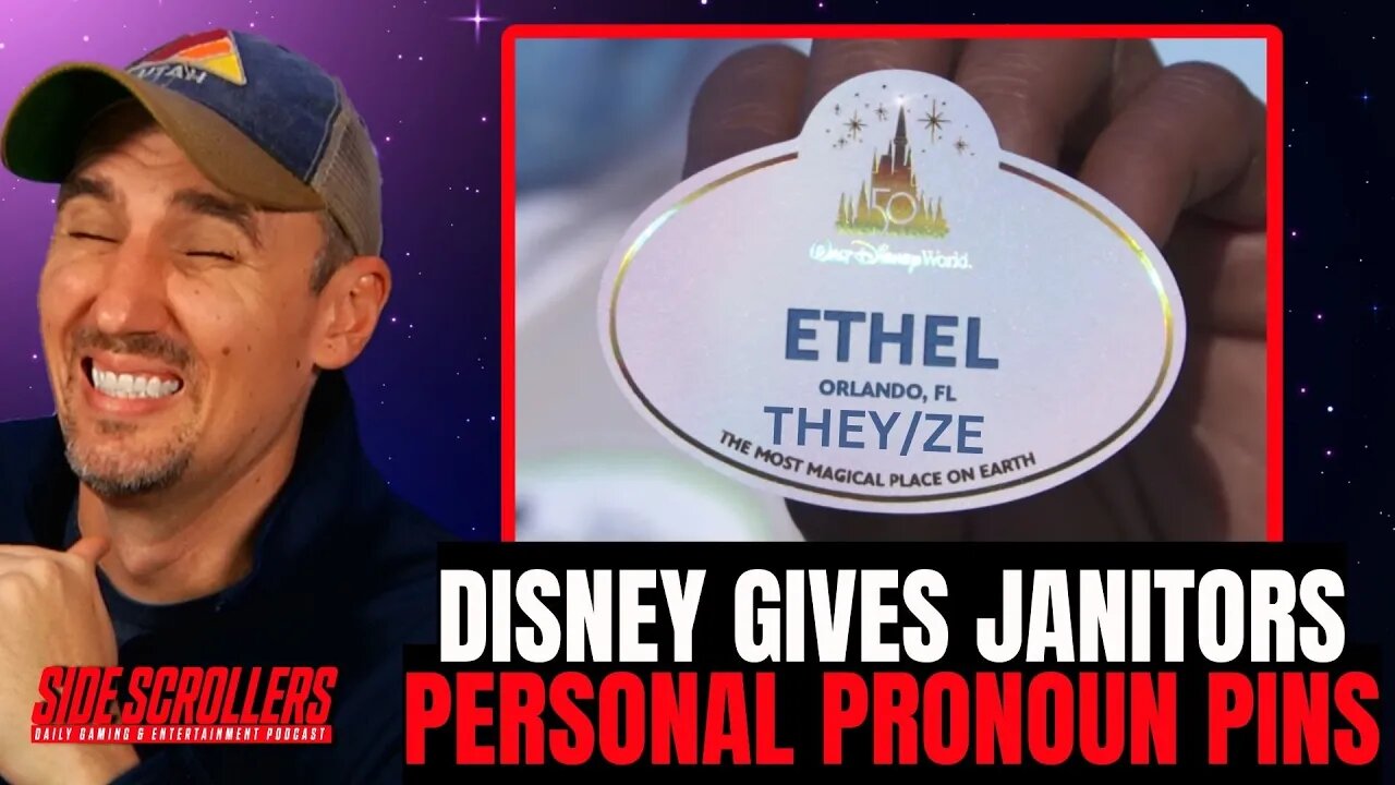 "These People Are Mental" - Disney Gives Janitors Personal Pronoun Pins