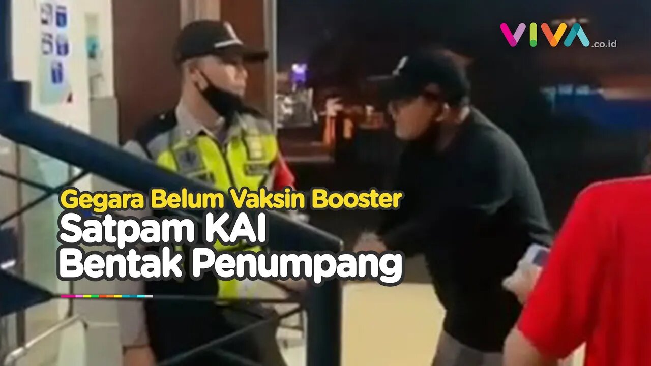 Duel Adu Tarik Urat Penumpang Kereta vs Satpam KAI