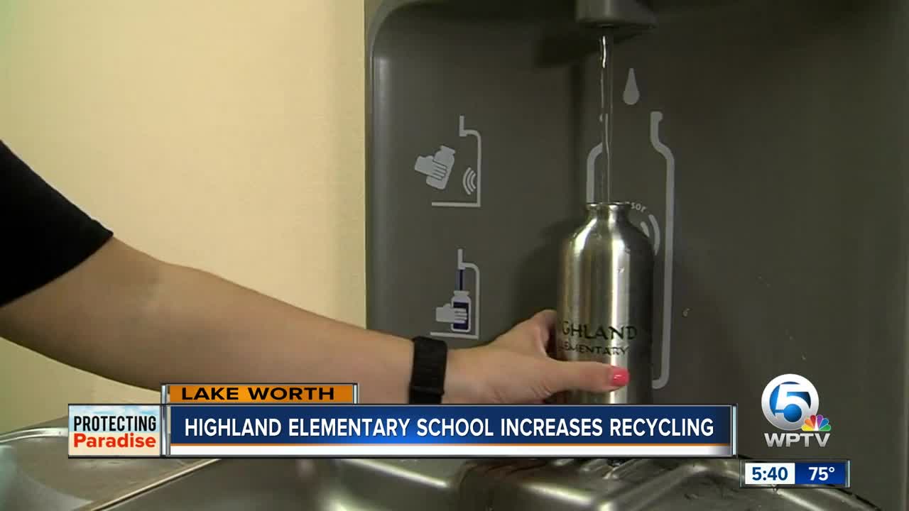 Highland Elementary School in Lake Worth Beach increases recycling