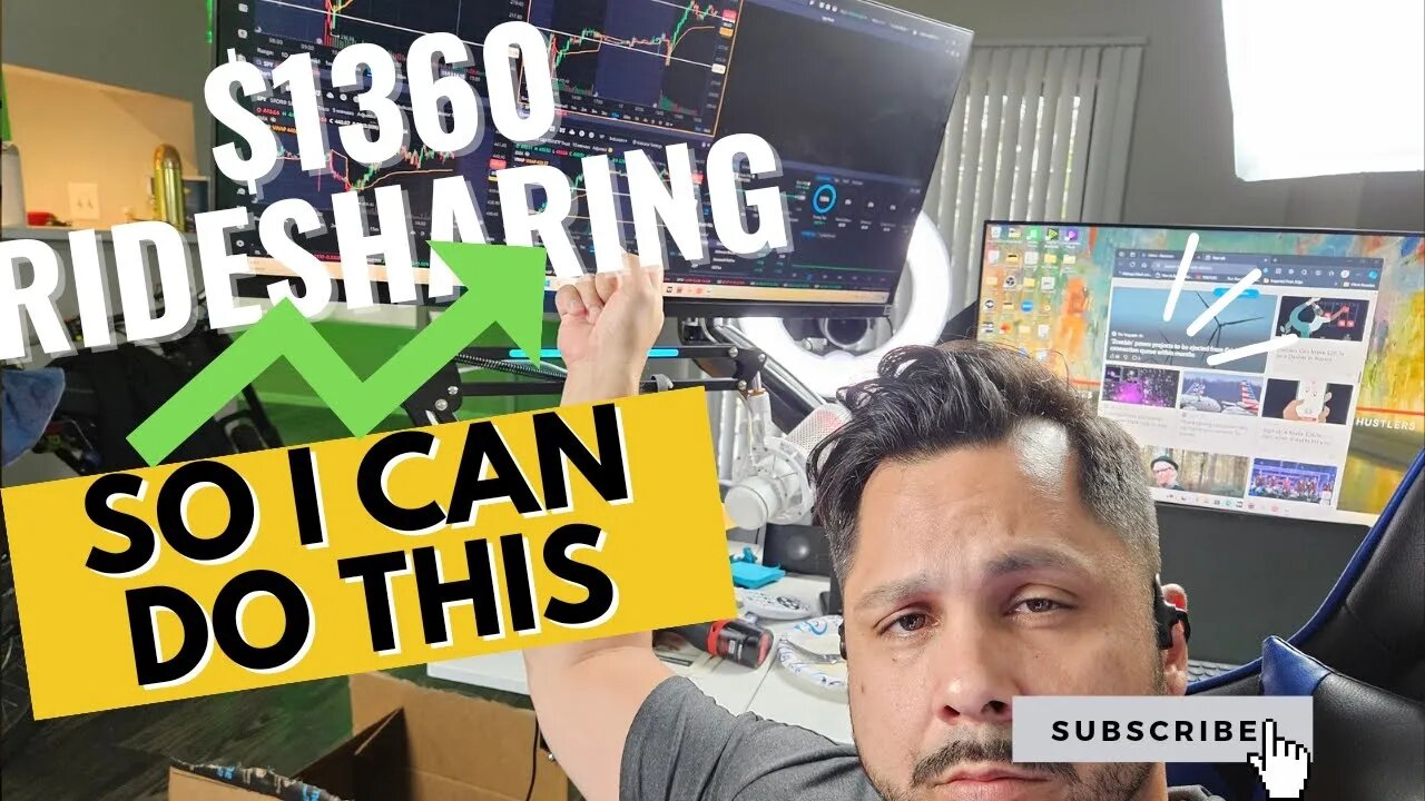 $1360 ridesharing Uber and lyft | hopefully finding a way out in daytrading