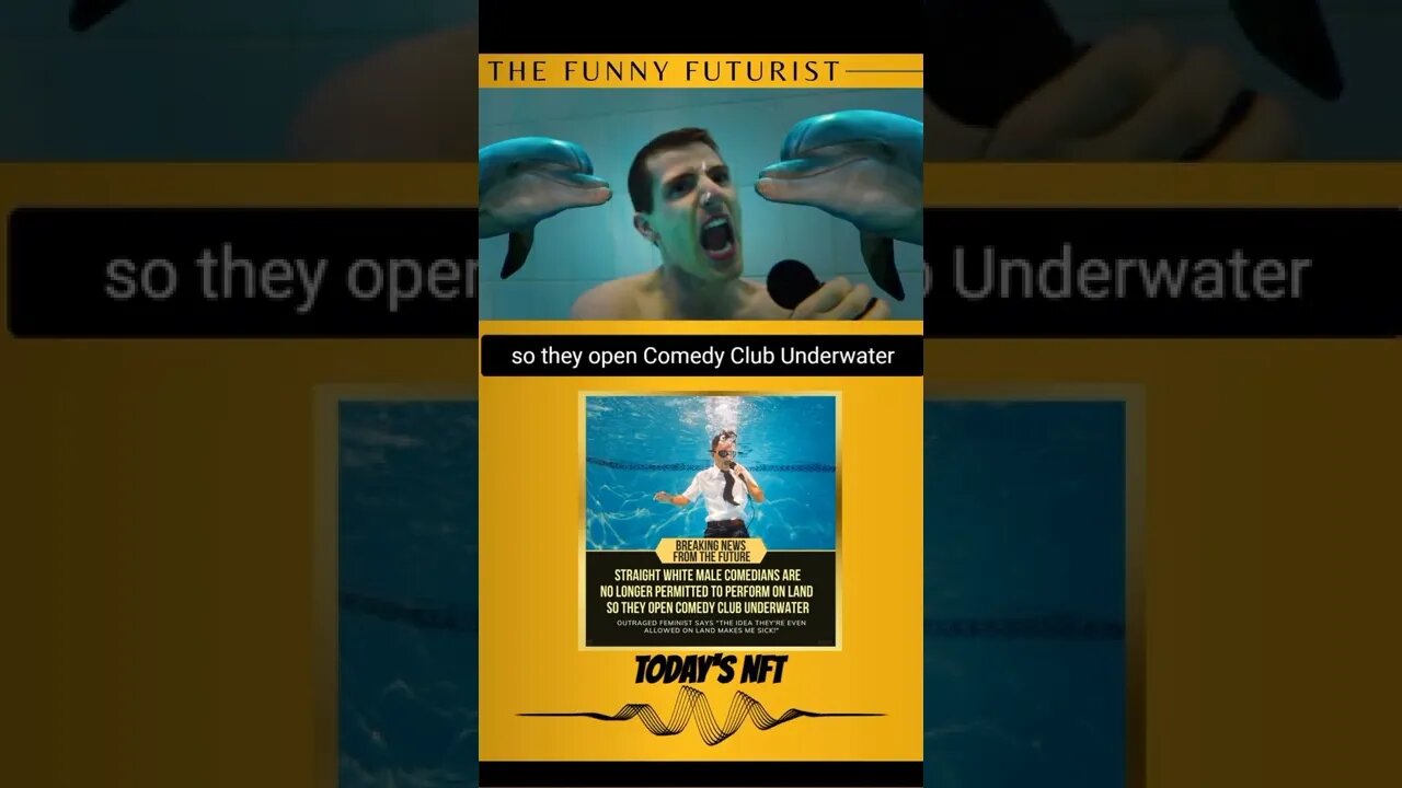 straight white male comedians perform comedy underwater #nft