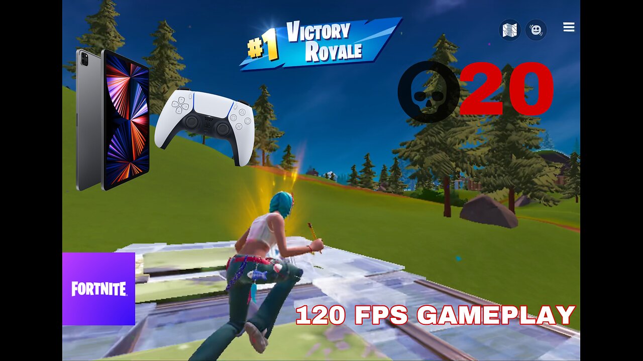 20 kill solo win(Fortnite mobile with controller/C2 REMIX/1080p 120 FPS\iPad Pro 2021 FULL GAMEPLAY)