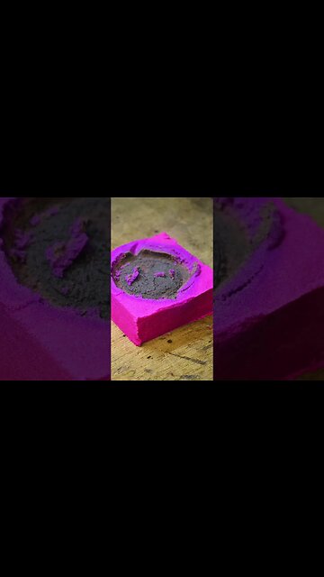 🔥Amazing Metal Casting😱#zinc #kineticsandplayingshorts #kineticsandasmr