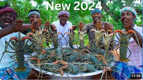 2024 OCTOPUS COOKING and EATING | Big Size Octopus fry | Seafood Recipe Cooking in Village