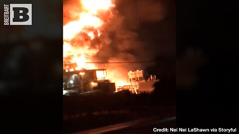 INFERNO! Fireballs ERUPT from Texas Sherwin-Williams Plant Blaze
