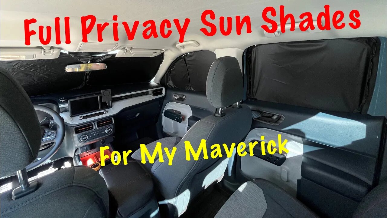 Full Privacy Custom Sun Shades For My Ford Maverick. T TGbros Car Shade Review