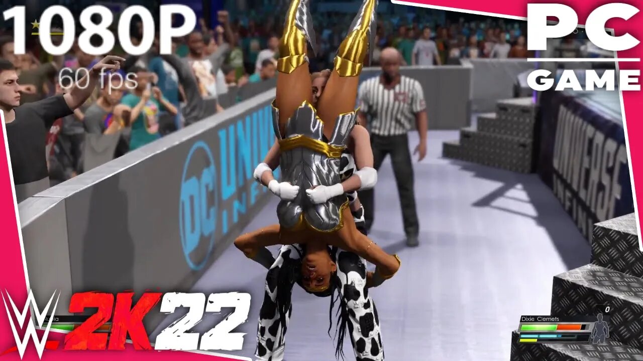 WWE 2K22 | NUBIA V DIXIE CLEMETS! | Falls Count Anywhere Iron Woman Match [60 FPS PC]