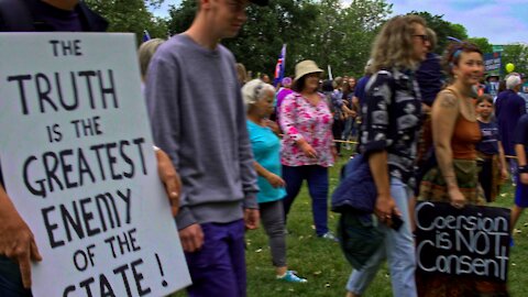 20/11/2021 Freedom and Rights Rally, Christchurch, NZ.