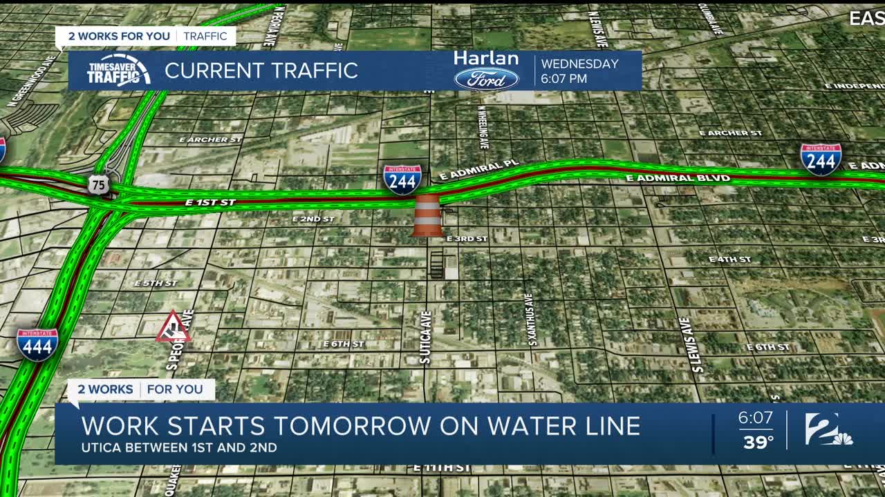 Traffic Alert: Work Begins Thursday To Fix Water Line At Utica