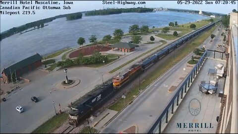 NS 1141 Leading NB Oil Tanks at Muscatine and Dubuque Junction on May 29, 2022 #SteelHighway