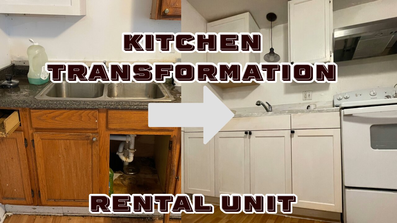 Rental Inspection Fail: Kitchen Makeover with New Cabinets, Countertops, and Paint