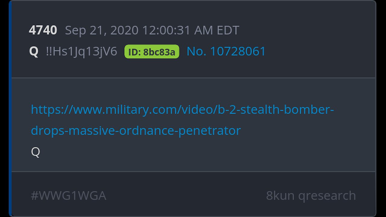 Q 4yr Delta - Post 4740 - B-2 Stealth Bomber Dropping A Massive Ordnance Penetrator