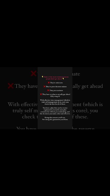 4 common reasons you won’t get ahead (do the opposite of these)