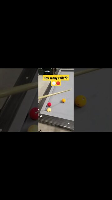 How many rails can you count?! Yes the ⚪ grazed the 🔴 for the point :) #shorts #8ballpool