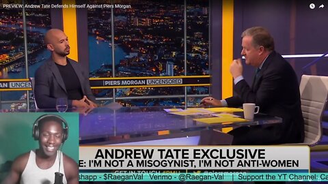 REACTION!!!PREVIEW: Andrew Tate Defends Himself Against Piers Morgan