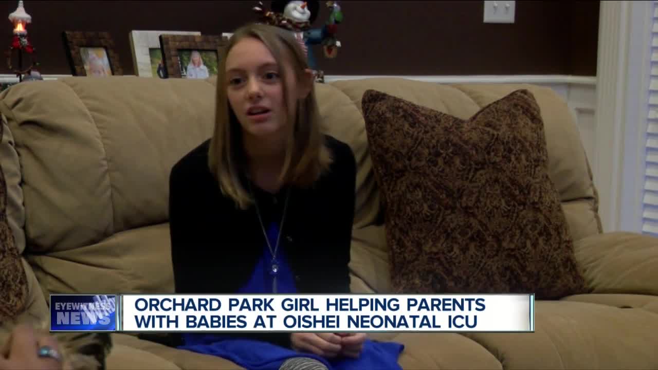 How an Orchard Park girl is helping parents with sick babies at Oishei this holiday season