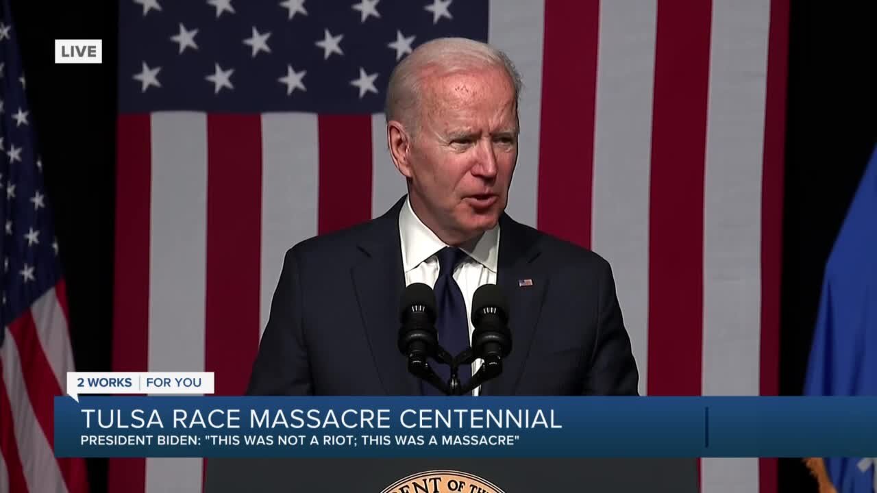 President Biden addresses Tulsa Race Massacre centennial