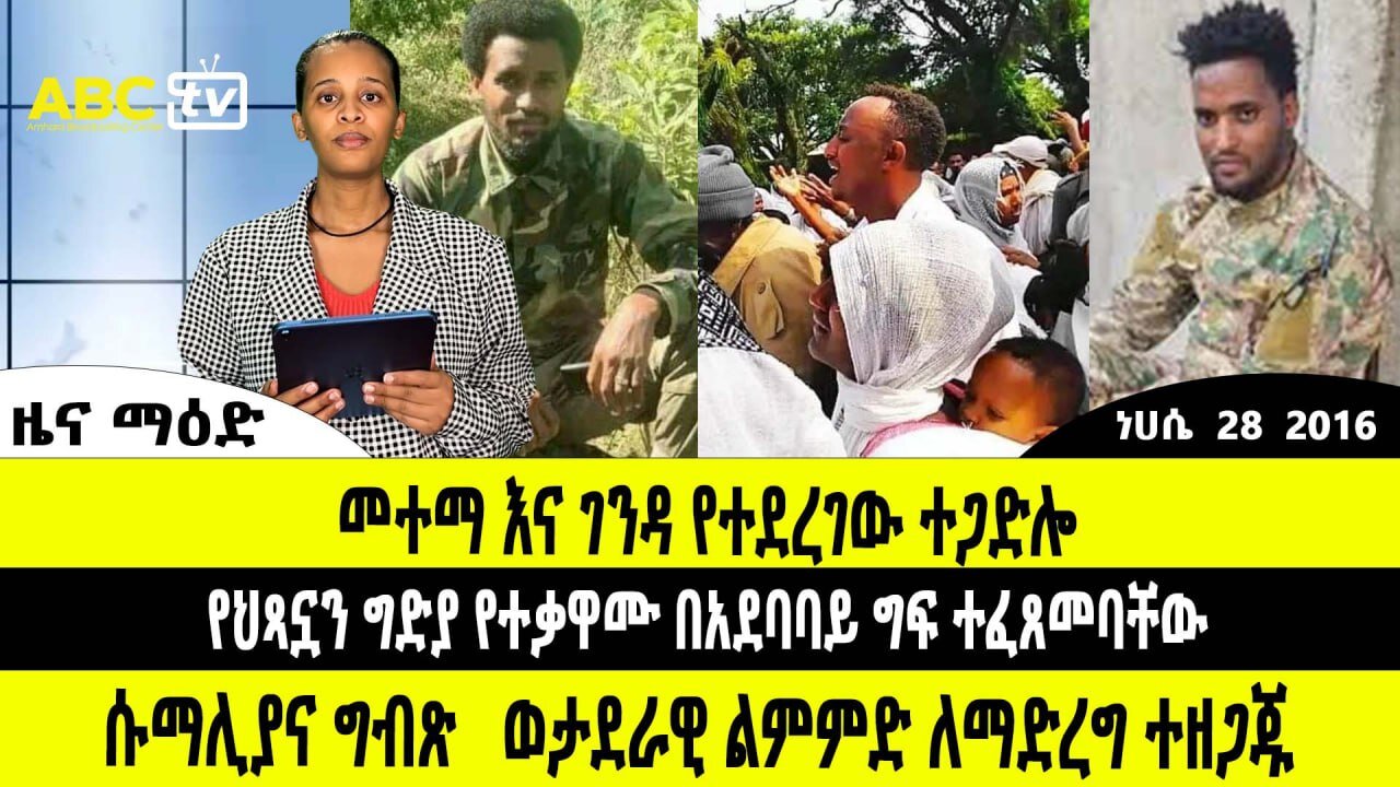 ዜና ማዕድ:- ነሐሴ 28, 2016| መተማ እና ገንዳ የተደረገው ተጋድሎ ፤ የህጻኗን ግድያ የተቃዋሙ በአደባባይ ግፍ ተፈጸመባቸው ፤ ሱማሊያና ግብጽ ወታደራዊ