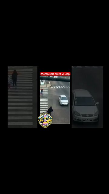 Motorcycle thief vs cops #shorts #motorcycle #police #superbike #funnyvideo #fyp #viral #trending