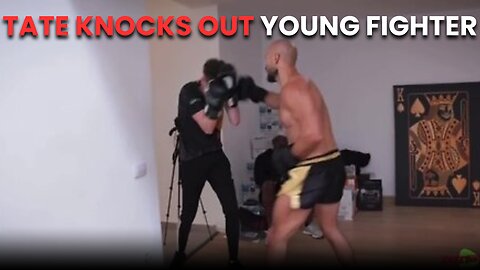 Andrew Tate BRUTALLY KNOCKS OUT Young Professional Boxer