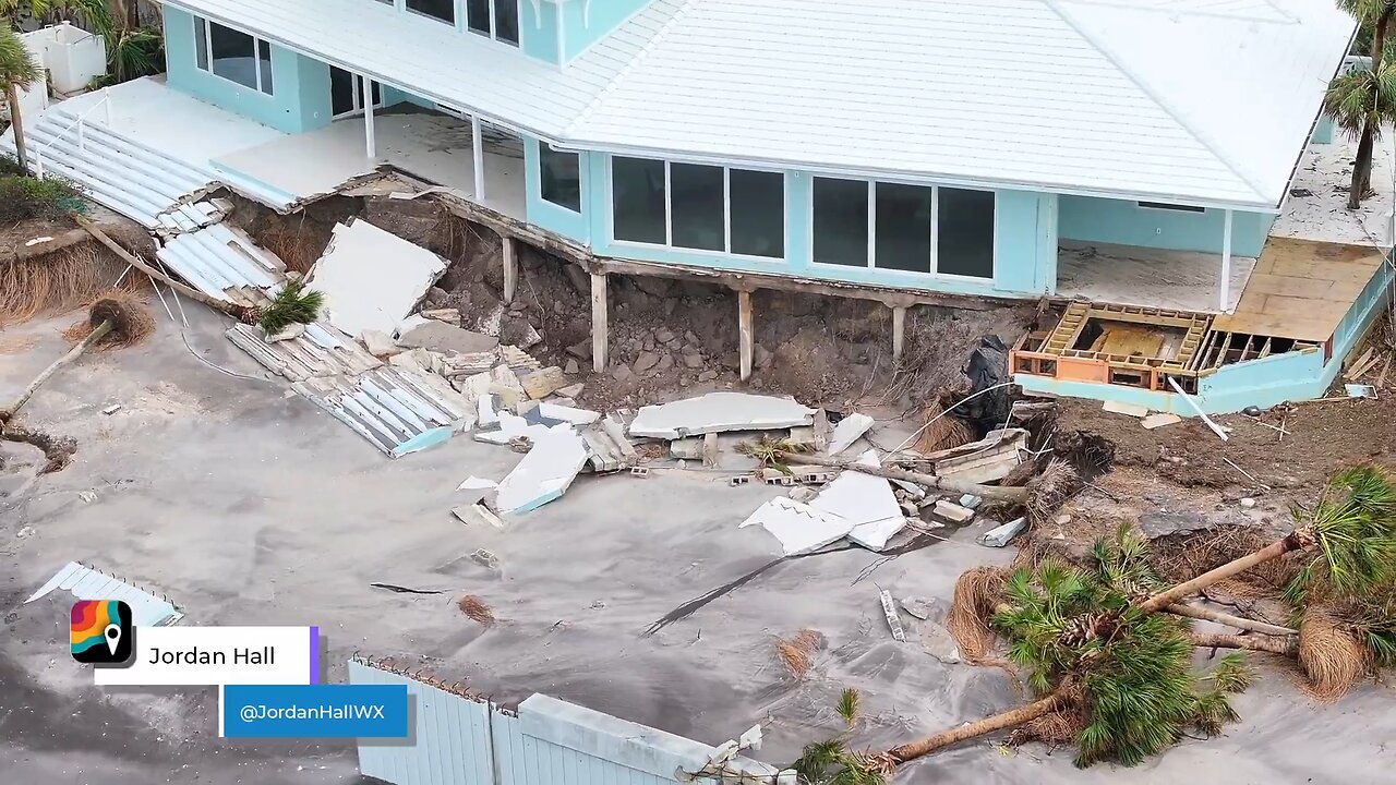 MANASOTA KEY: Aftermath of Hurricane Milton.