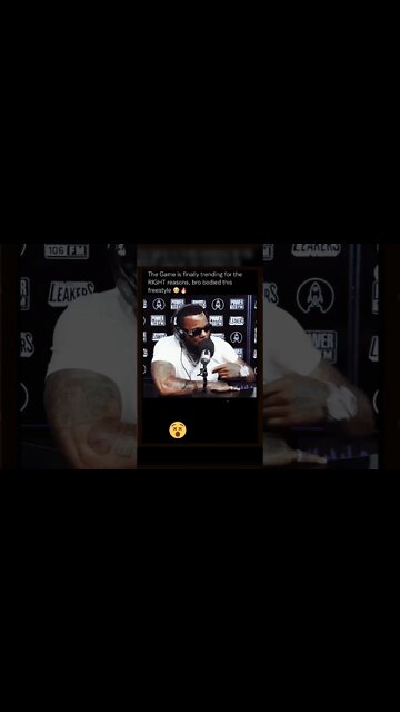 The game freestyle 🔥🔥🔥