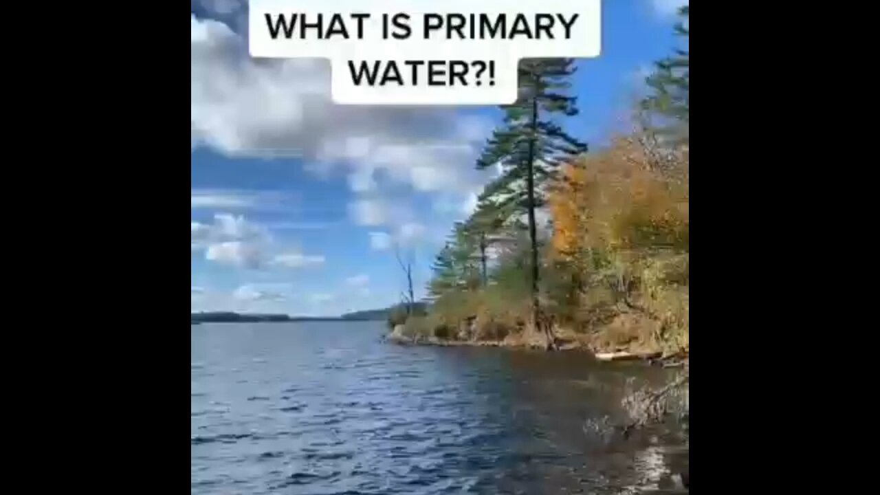 Primary water and weather modification