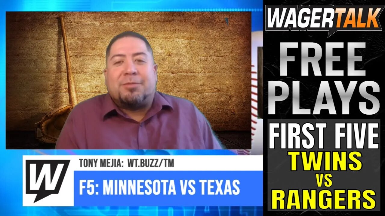 MLB Picks & Predictions | Minnesota Twins vs Texas Rangers Free Play | First Five 6/24