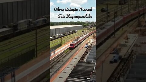 Obras na Estação Manuel Feio/ Itaquaquecetuba @DRONEMASSA