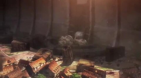 Attack on Titan Eren plugs the wall dub