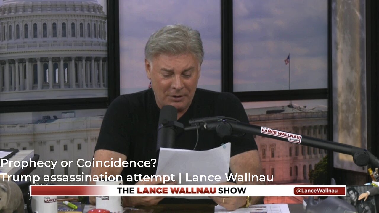 Prophecy or Coincidence? Trump assassination attempt Lance Wallnau - July 15 2024