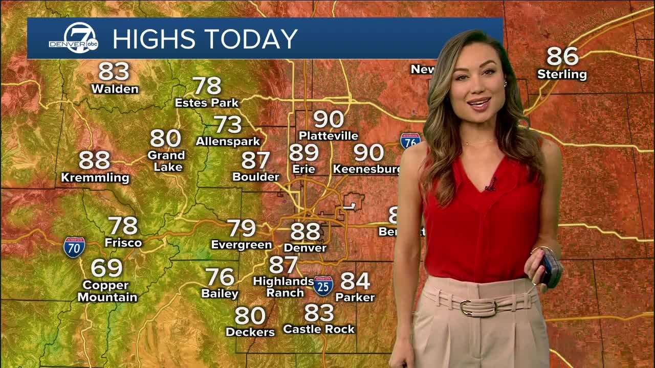 Dry, warm and hazy in Denver Sunday 7/11/21