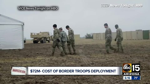 Questions rising over cost of troops on U.S., Mexico border