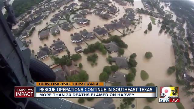 Rescue operations continue in southeast Texas