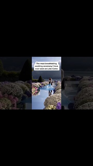 Incredible Views From Lake Como Wedding Ceremony!!! #shorts