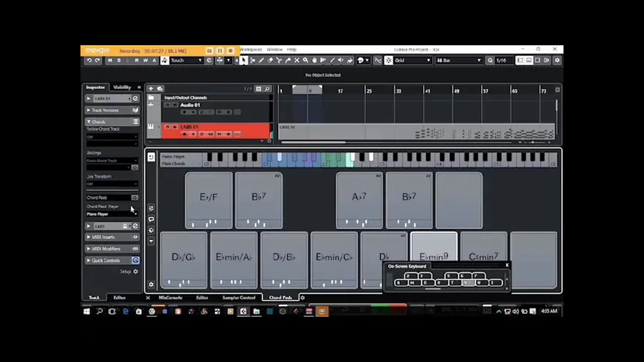 How play Chords Cubase 10