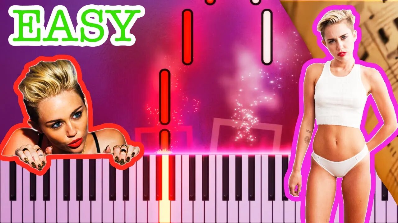 🎶🌸FLOWERS🎹 PIANO TUTORIAL + 🎼SPARTITO GRATIS by MILEY CIRUS