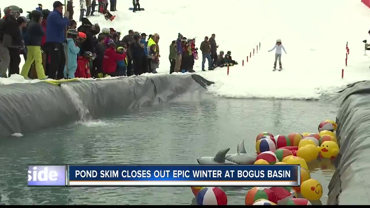Bogus Basin pond skim celebrates the end of an epic season